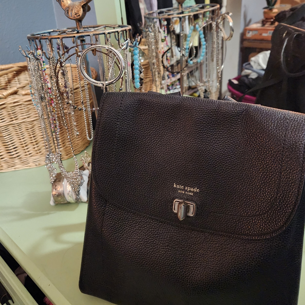 🎀 Kate Spade Black Leather Backpack 🎀